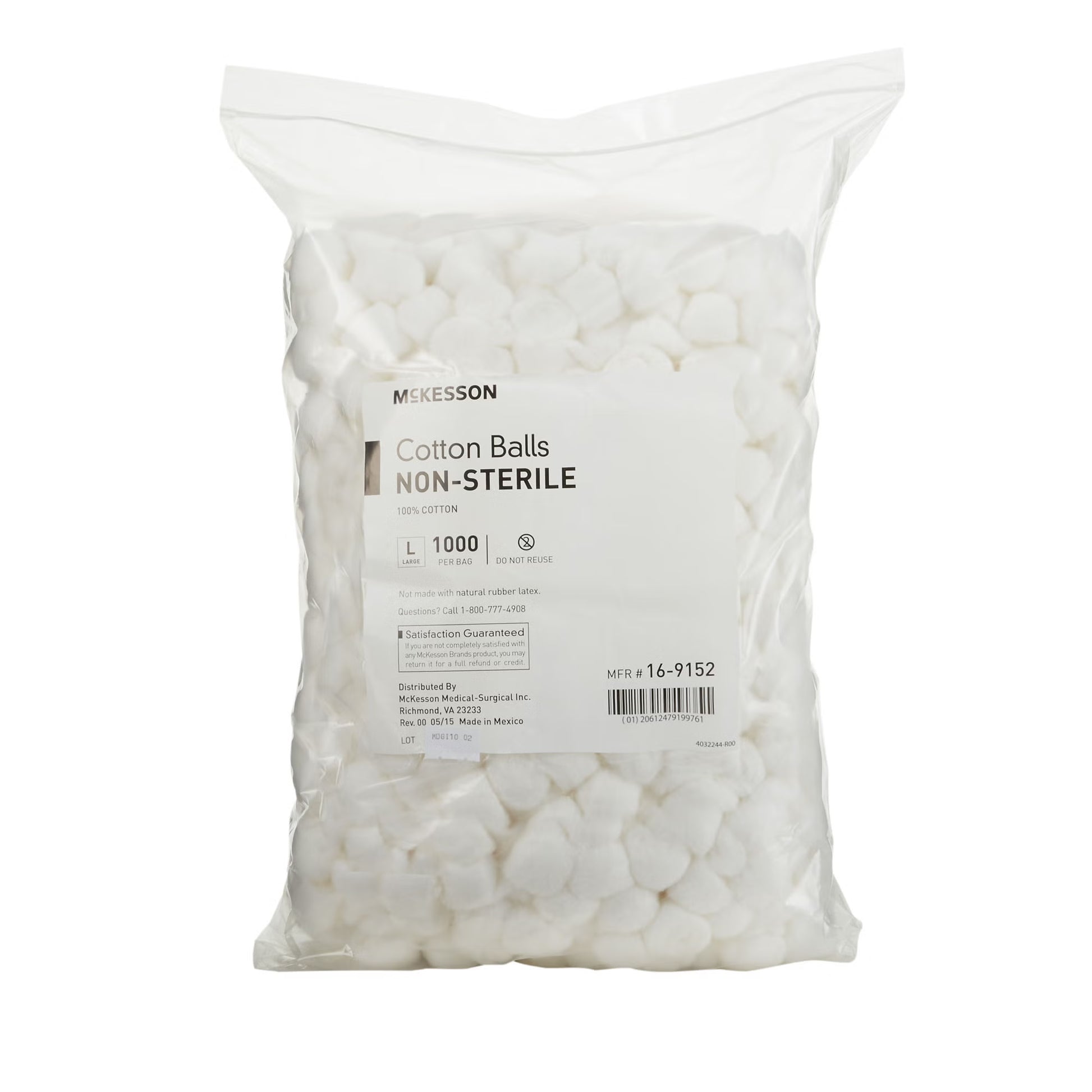 McKesson Nonsterile Cotton Balls, Large