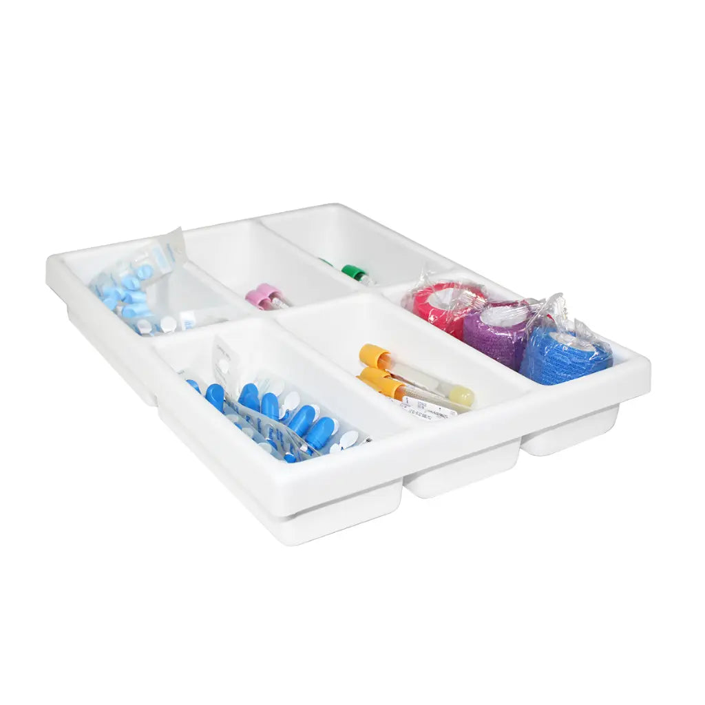 TrippNT 50974 — in-use view in Core Cart drawer with 6 consumable categories organized