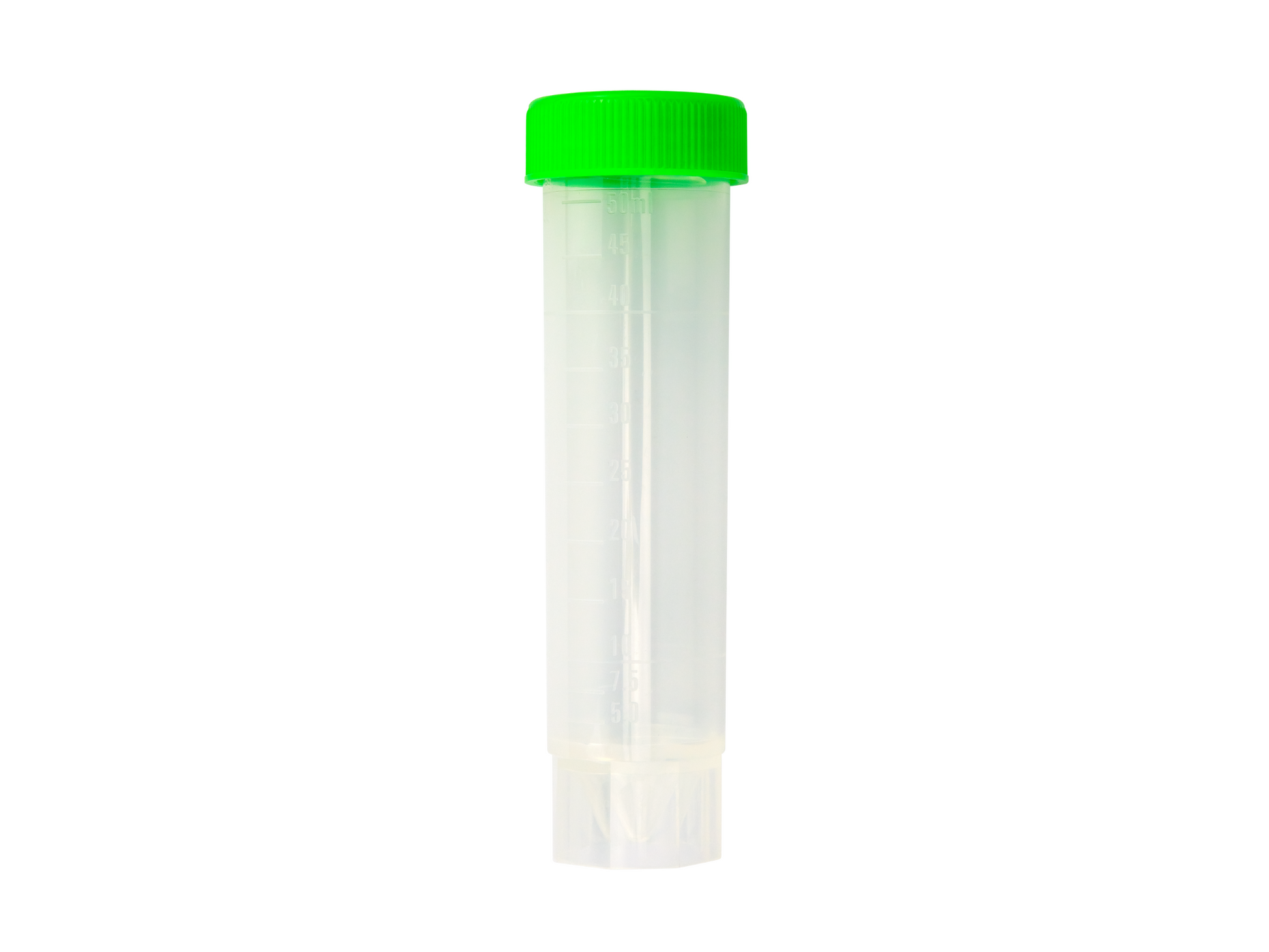 Caplugs Evergreen 222-3550-G80 50 mL Freestanding Centrifuge Tube Green Cap Sterile PPC 10/Bag Unassembled MADE IN USA