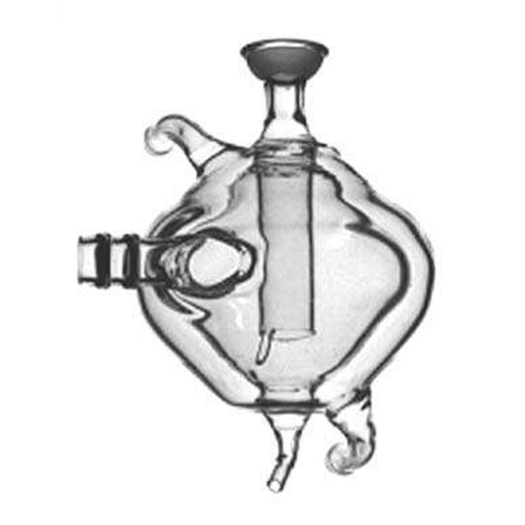 Cyclonic Spray Chamber, 12/5 Socket, 4mm Drain, Quartz, Jacketed - Alpha Resources part ARICP775