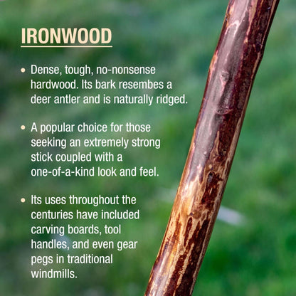 Brazos™ Ironwood Rustic Walking Stick, 48-Inch Height