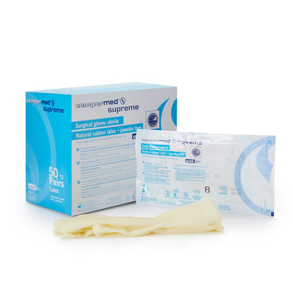 Sterile Sempermed® Supreme Latex Surgical Gloves, Ivory - view 2