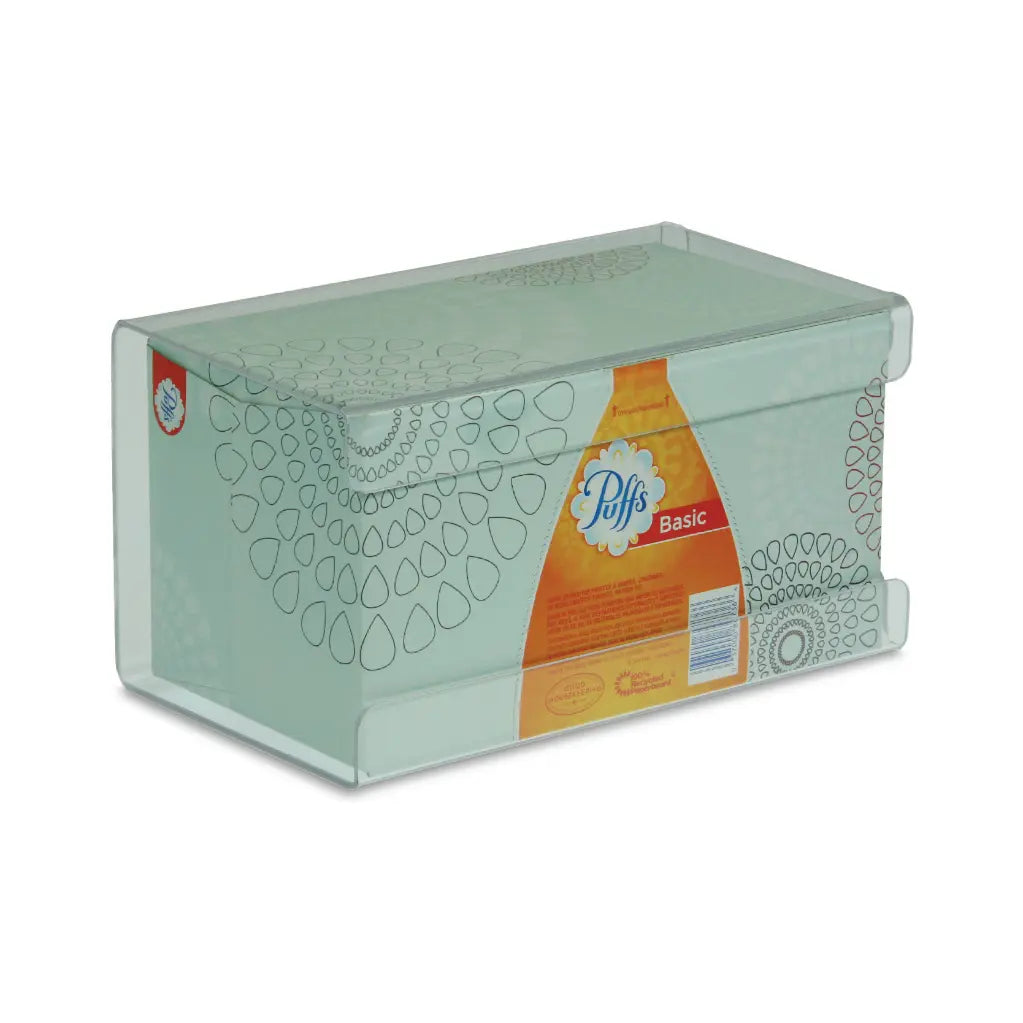 TrippNT 51140 — in-use view mounted vertically in clinical exam room with tissue box dispensing from top