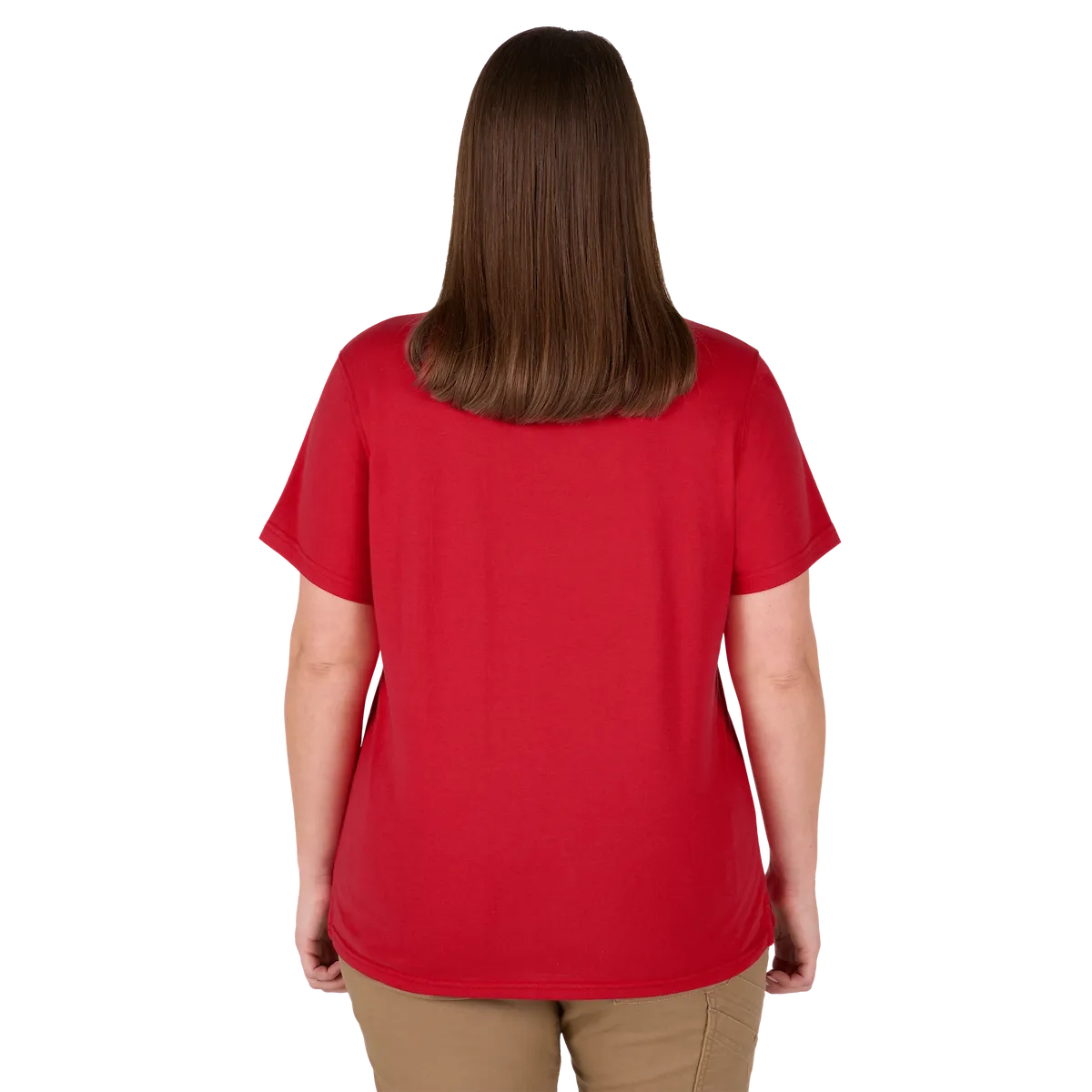 Milwaukee Women's GRIDIRON Logo Tee - Short Sleeve Red M F453R-M | Cotton