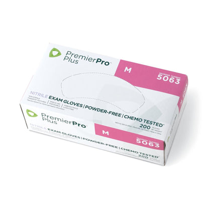 PremierPro™ Plus Nitrile Exam Gloves, Blue - view 6