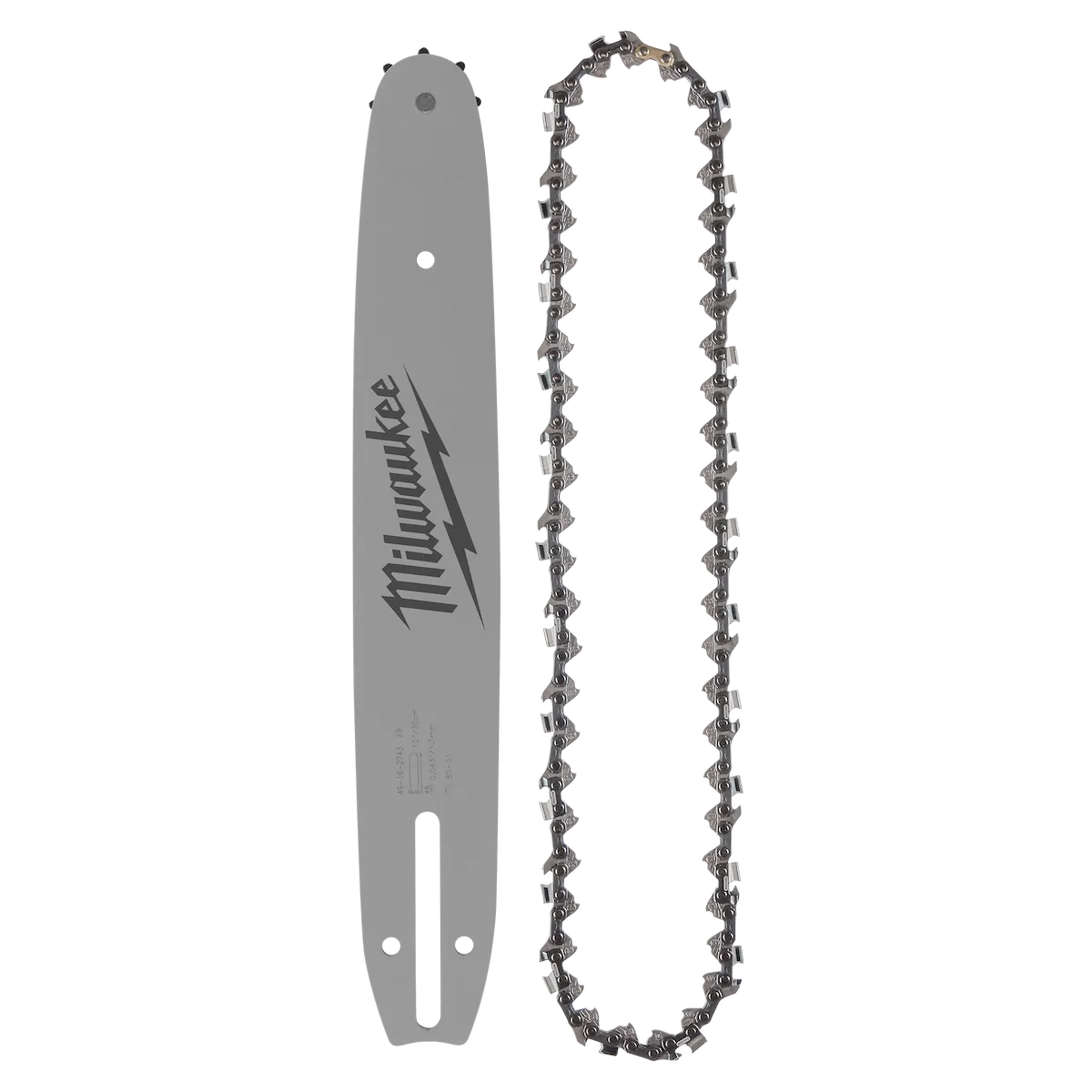 Milwaukee 12" .325" LOW PROFILE Pitch, .043" Gauge Saw Chain and Guide Bar Set 49-16-2846