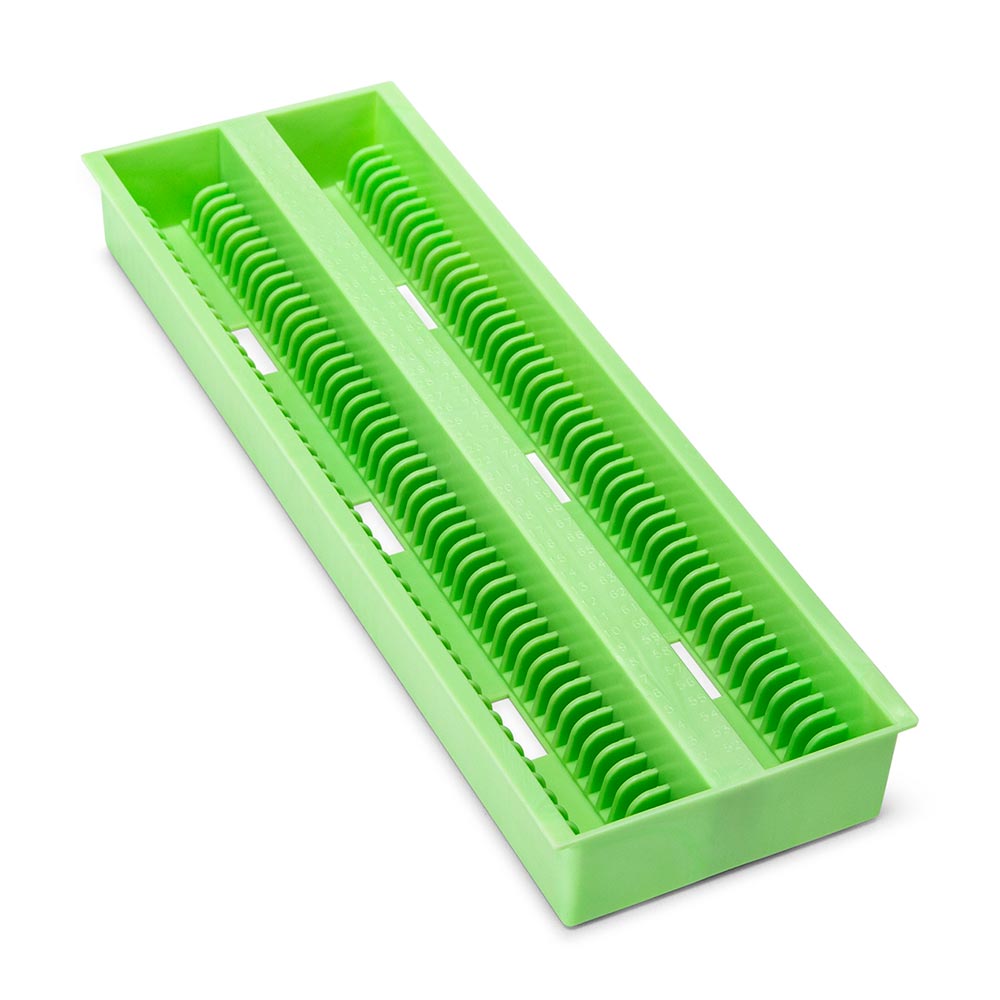 Slide Draining Trays, 100-Place ABS for up to 200 Slides — 5 Colors, Each or Case of 12 | Globe Scientific