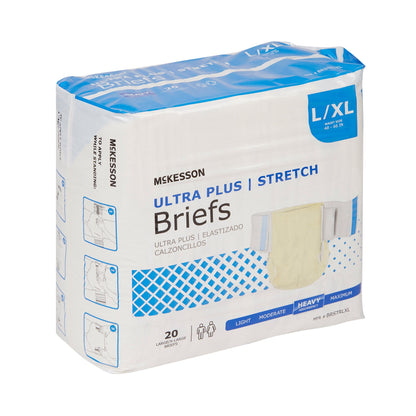McKesson Ultra Plus Stretch Heavy Absorbency Incontinence Brief