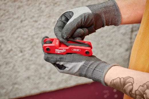 Milwaukee 9-Key Folding Hex Key Set - SAE 48-22-2181 | 9-Piece