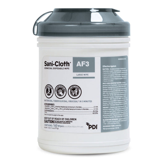 Sani-Cloth® AF3 Germicidal Disinfectant Wipes, Canister, 160 ct.