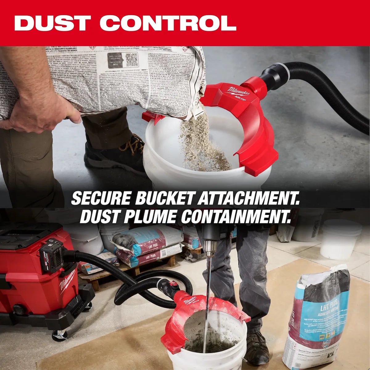 Milwaukee AIR-TIP Bucket Topper Dust Collector 49-90-2041 | Not Applicable Battery