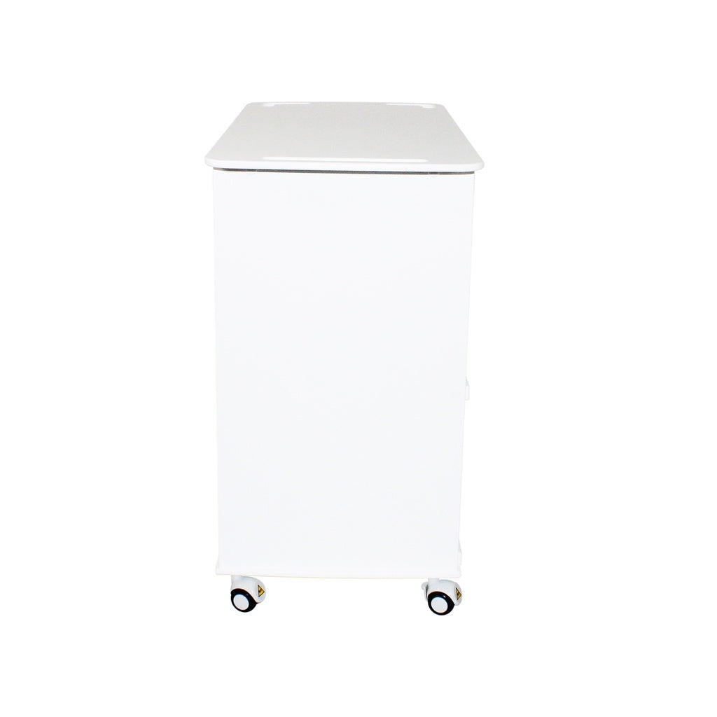 TrippNT 51731 MRI Extra Wide Core Cart - Three Non-Metal Drawers and PETG Sliding Door