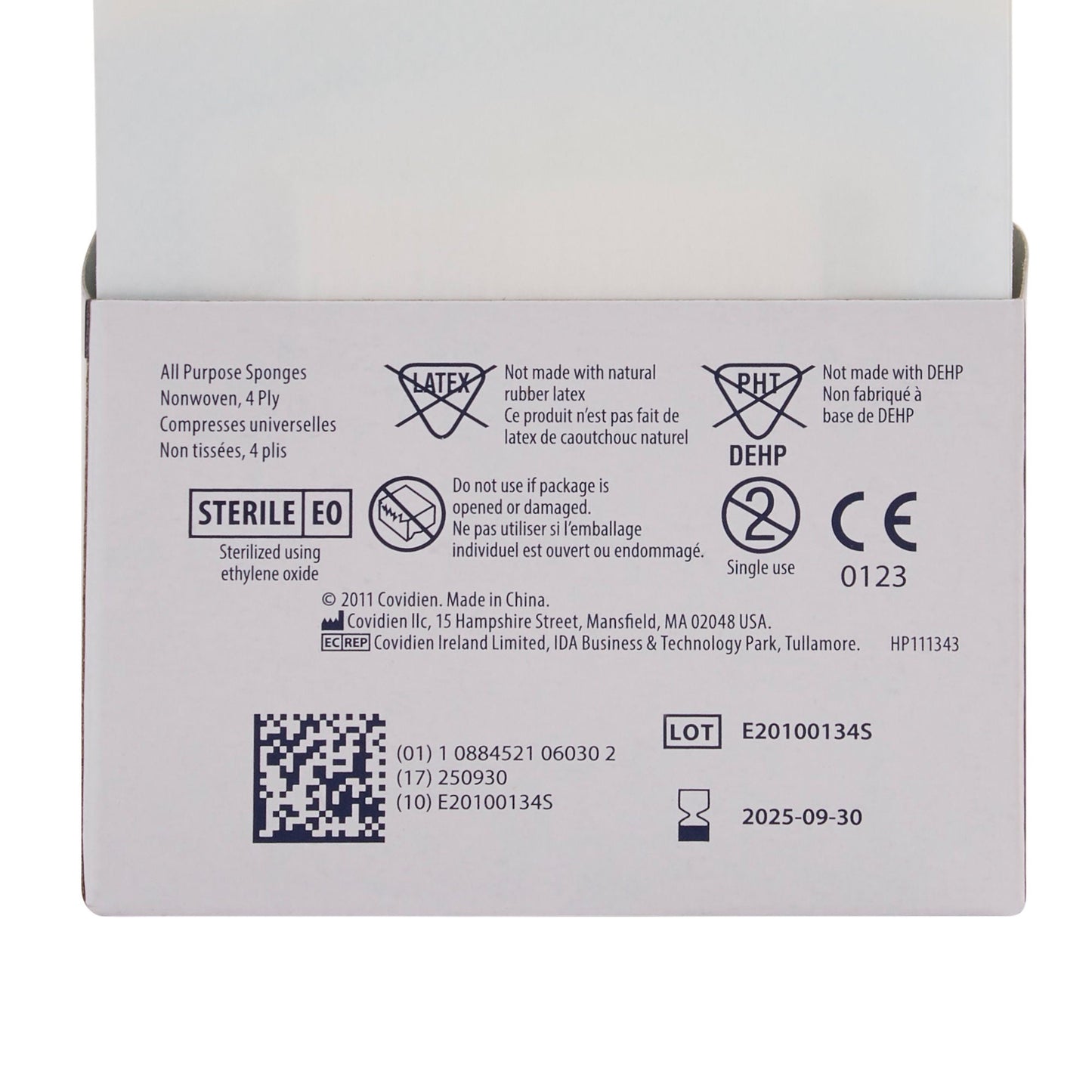 Curity™ Sterile Nonwoven Sponge, Four-Ply