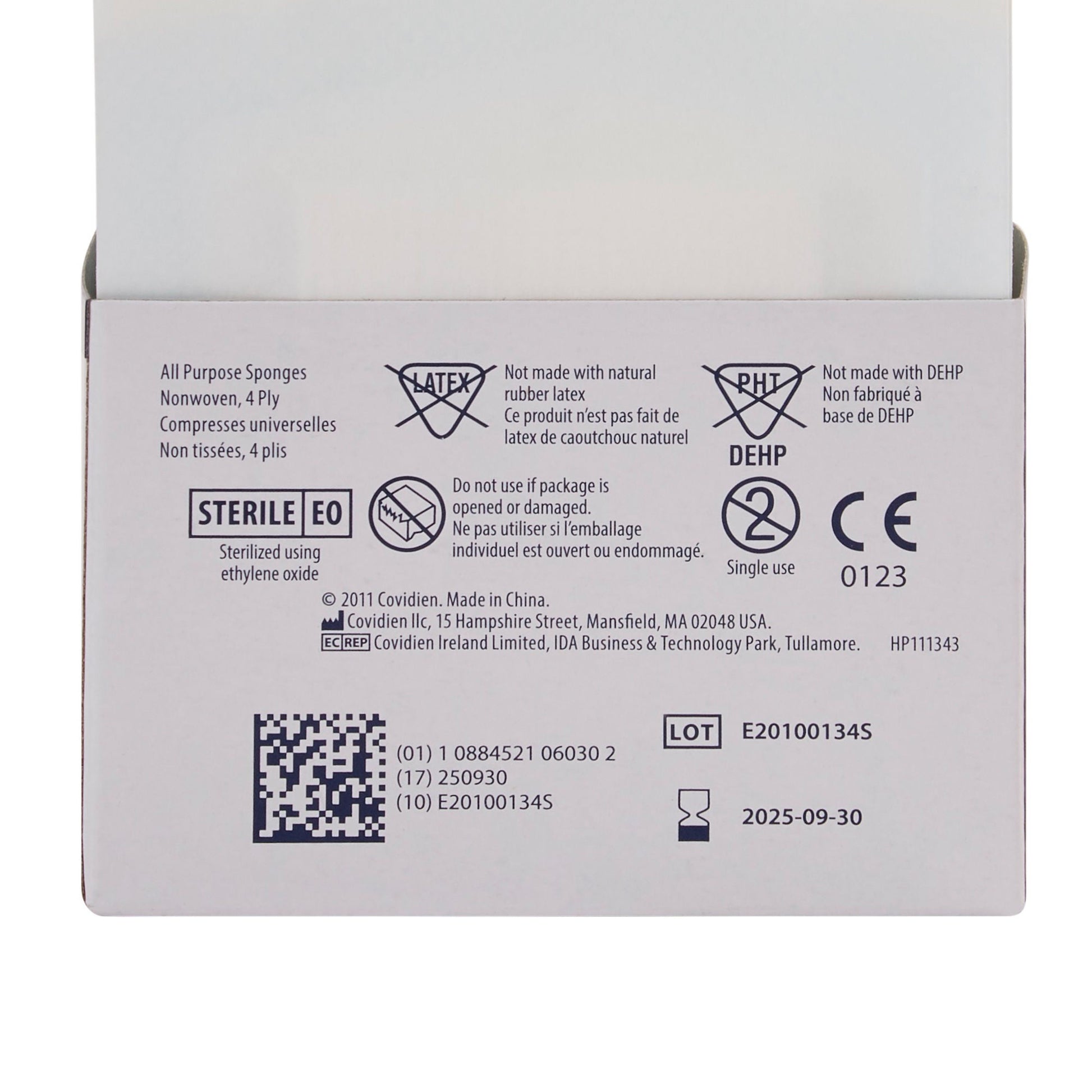 Curity™ Sterile Nonwoven Sponge, Four-Ply