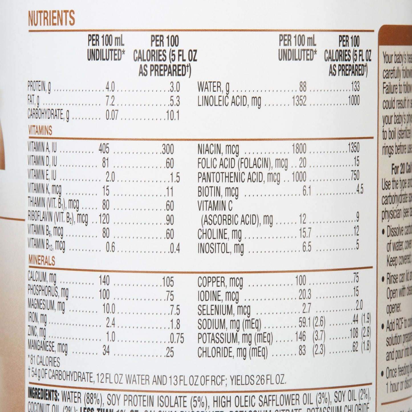 RCF® Soy with Iron Ready to Use Infant Formula, Can