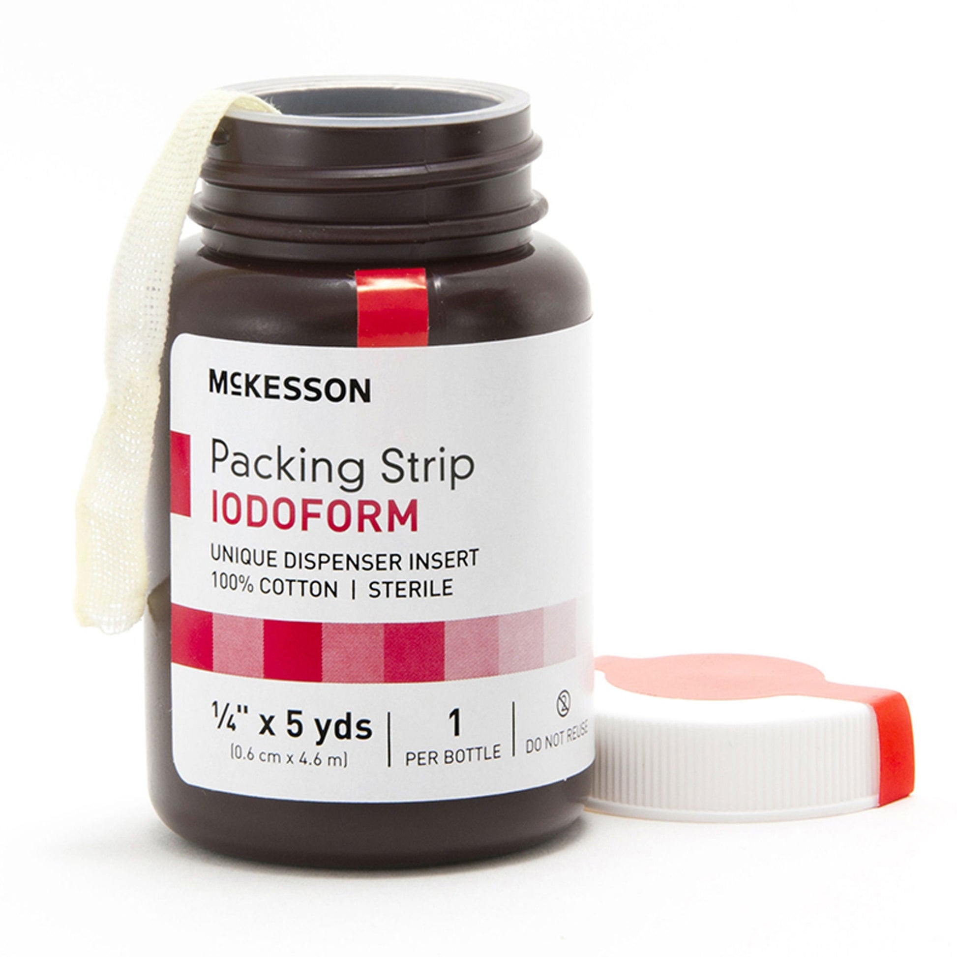 McKesson Iodoform Wound Packing Strip, ¼ Inch x