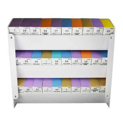 TrippNT 51829 Suture Shelf - Close-Up of Angled Shelf Box Retention