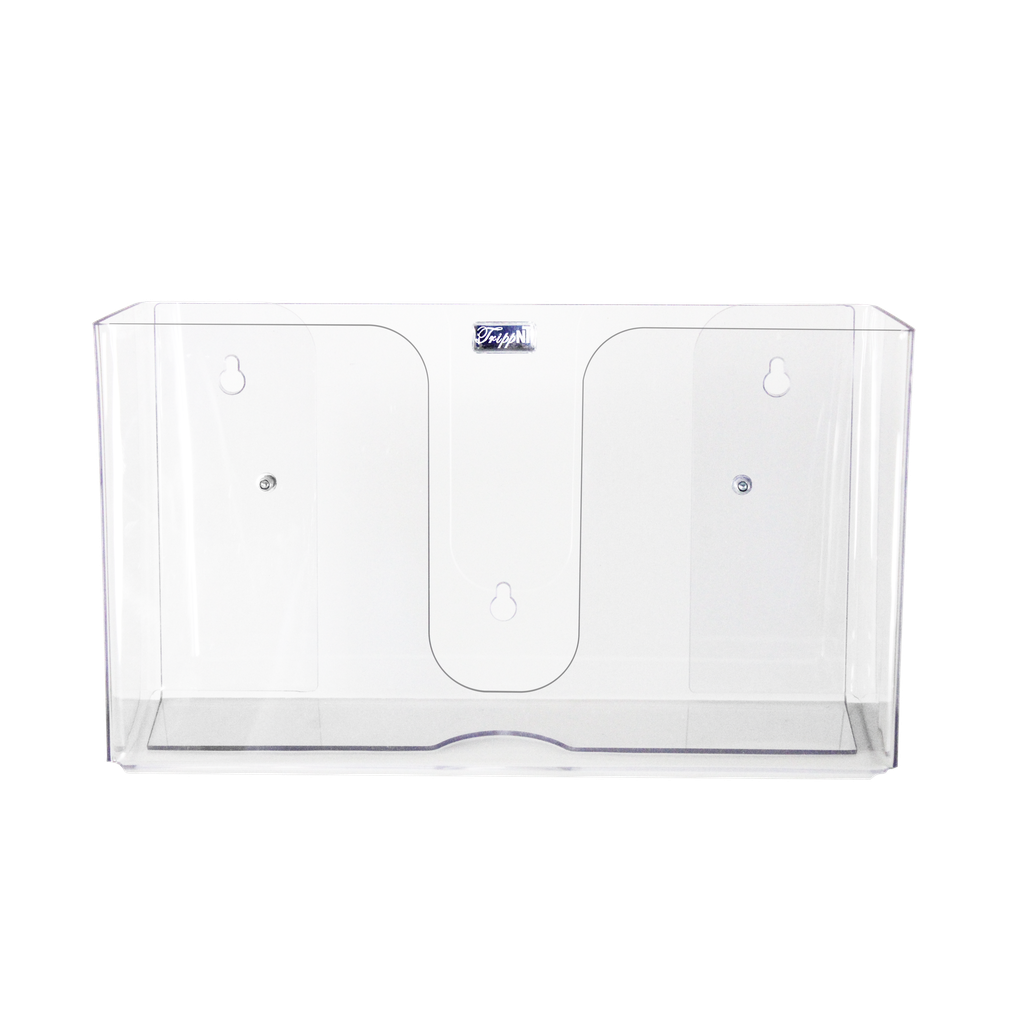 TrippNT 51912 Clear Paper Towel Holder Angle View Open Top Access
