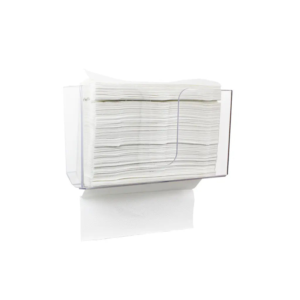TrippNT 51912 Wide Clear Paper Towel Holder Keyhole Mount Hardware Detail