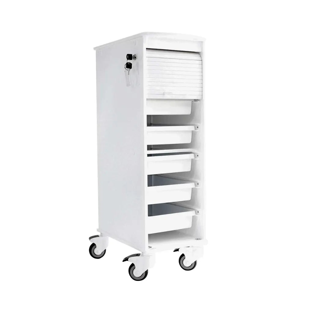 TrippNT 51976 Narrow Locking Cart - Narrow Alcove Clinical Installation Context
