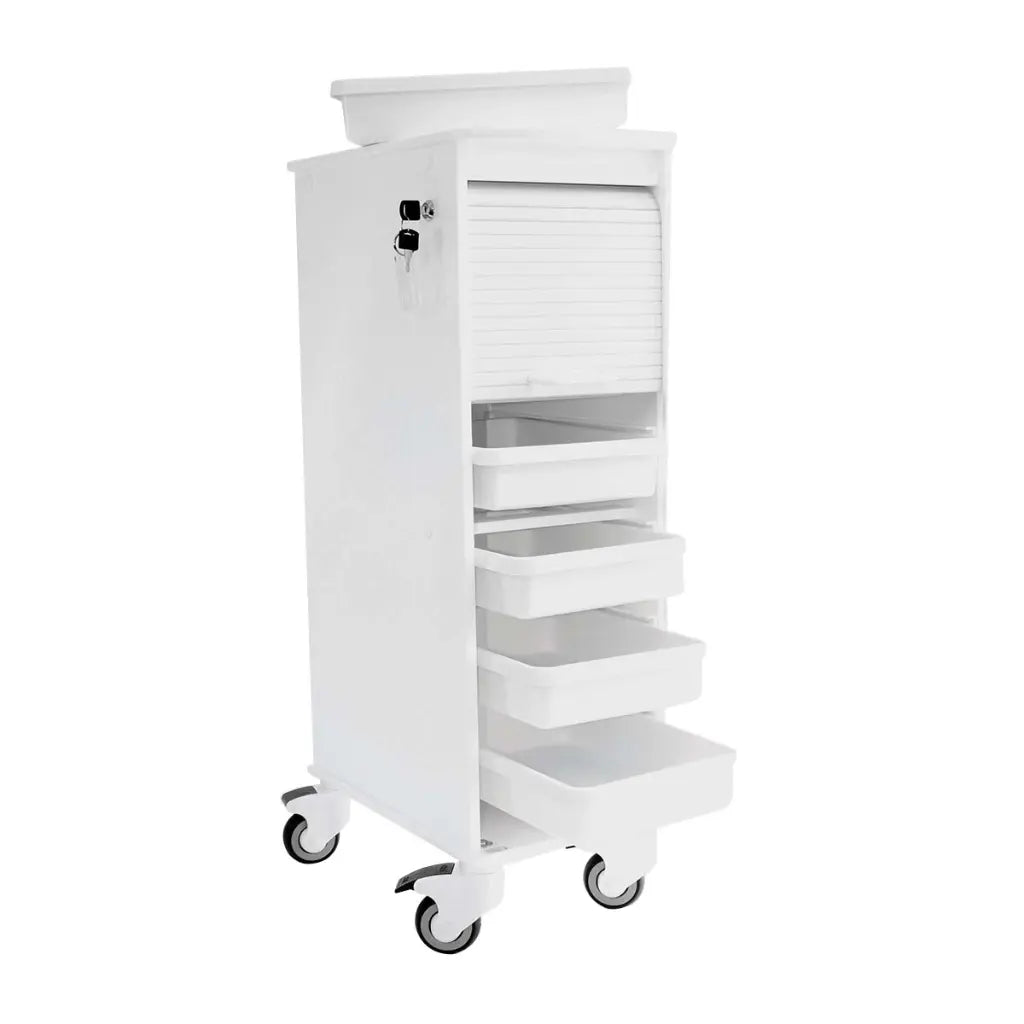 TrippNT 51976 Narrow Locking Cart - Supply Loading Configuration Lifestyle Shot