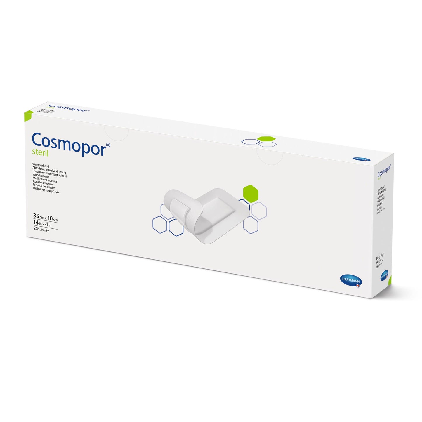 Cosmopor Steril Island Dressing Rectangle Sterile Water Resistant Backing