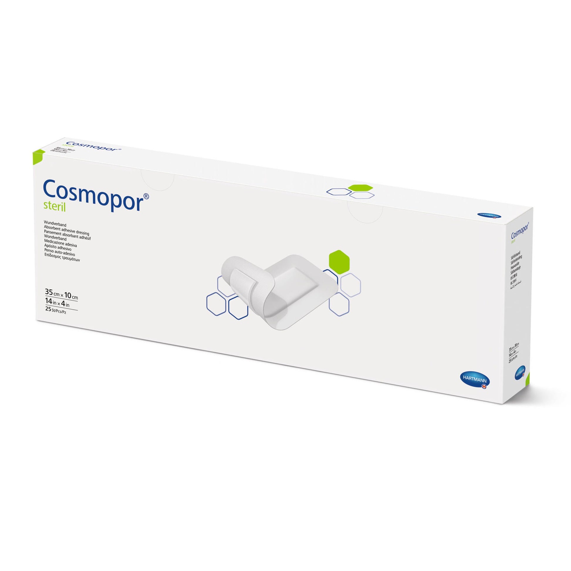 Cosmopor Steril Island Dressing Rectangle Sterile Water Resistant Backing