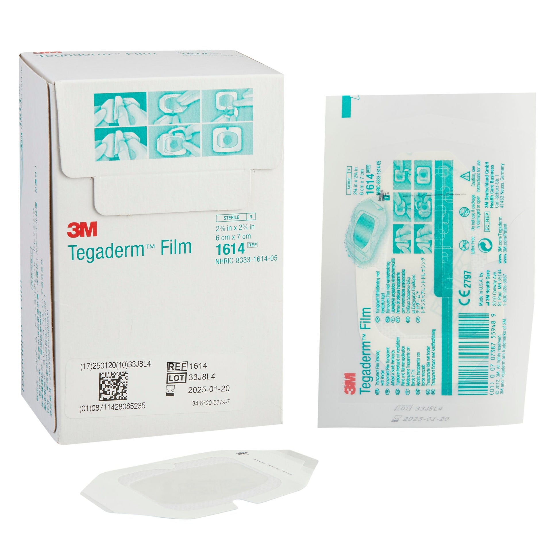 3M™ Tegaderm™ Rectangular Transparent Sterile Film Dressing