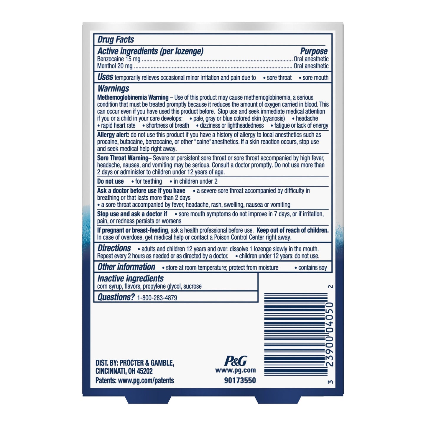 Vicks VapoCool Sore Throat Lozenges Winterfrost