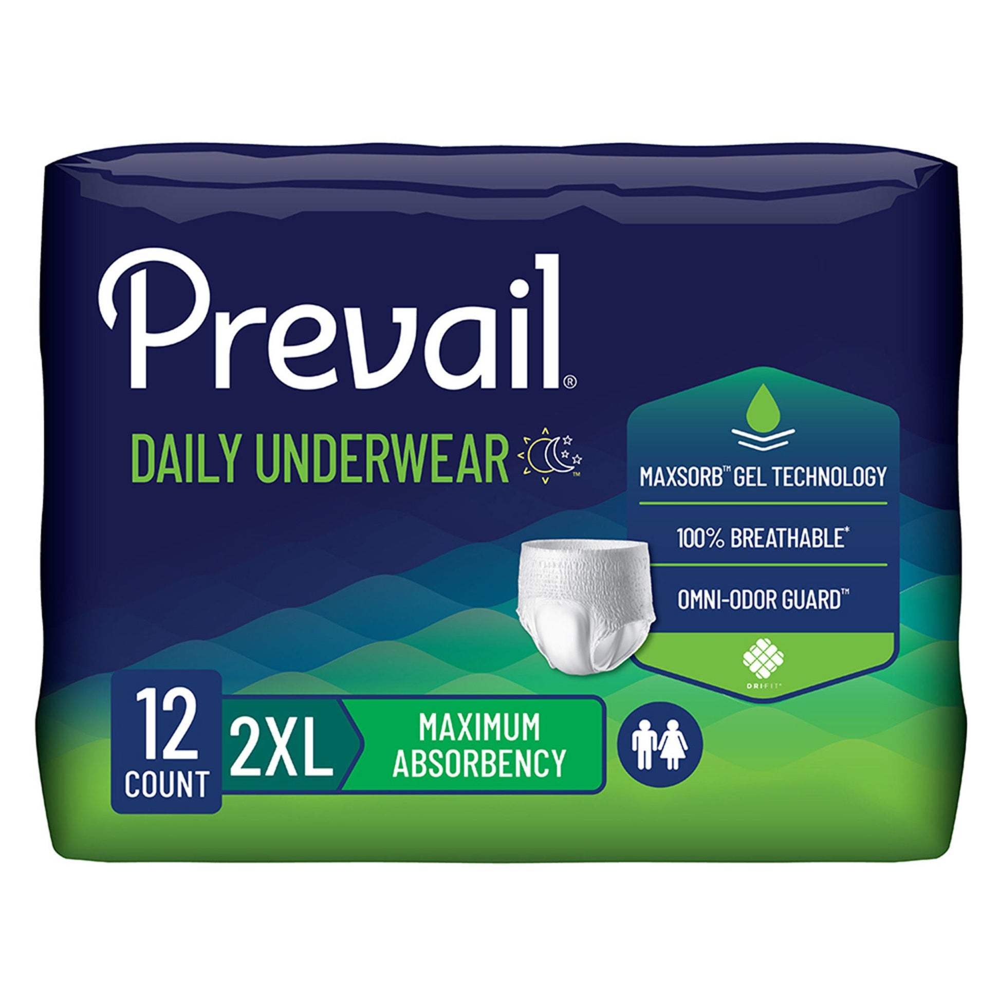 Prevail® Daily Underwear Maximum Absorbent Underwear