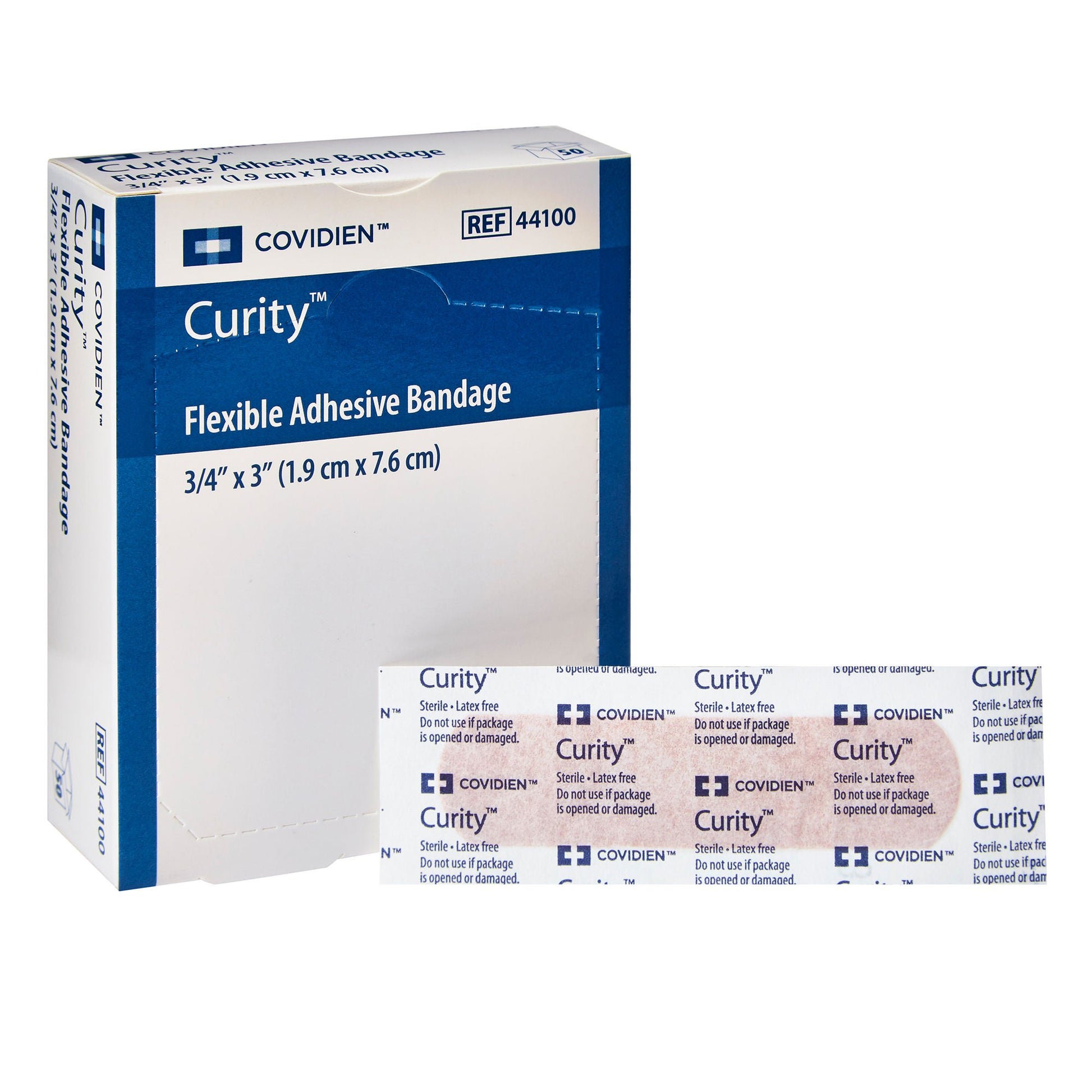 Curity™ Tan Adhesive Strip, ¾ x