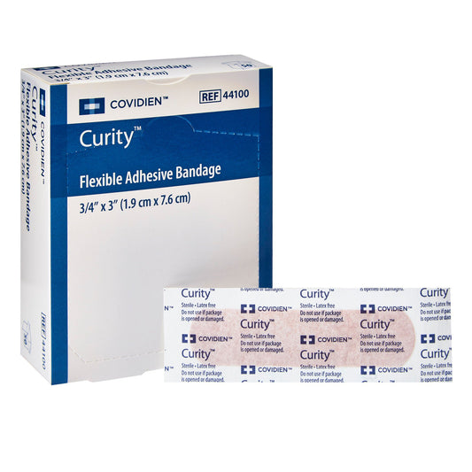 Curity™ Tan Adhesive Strip, ¾ x