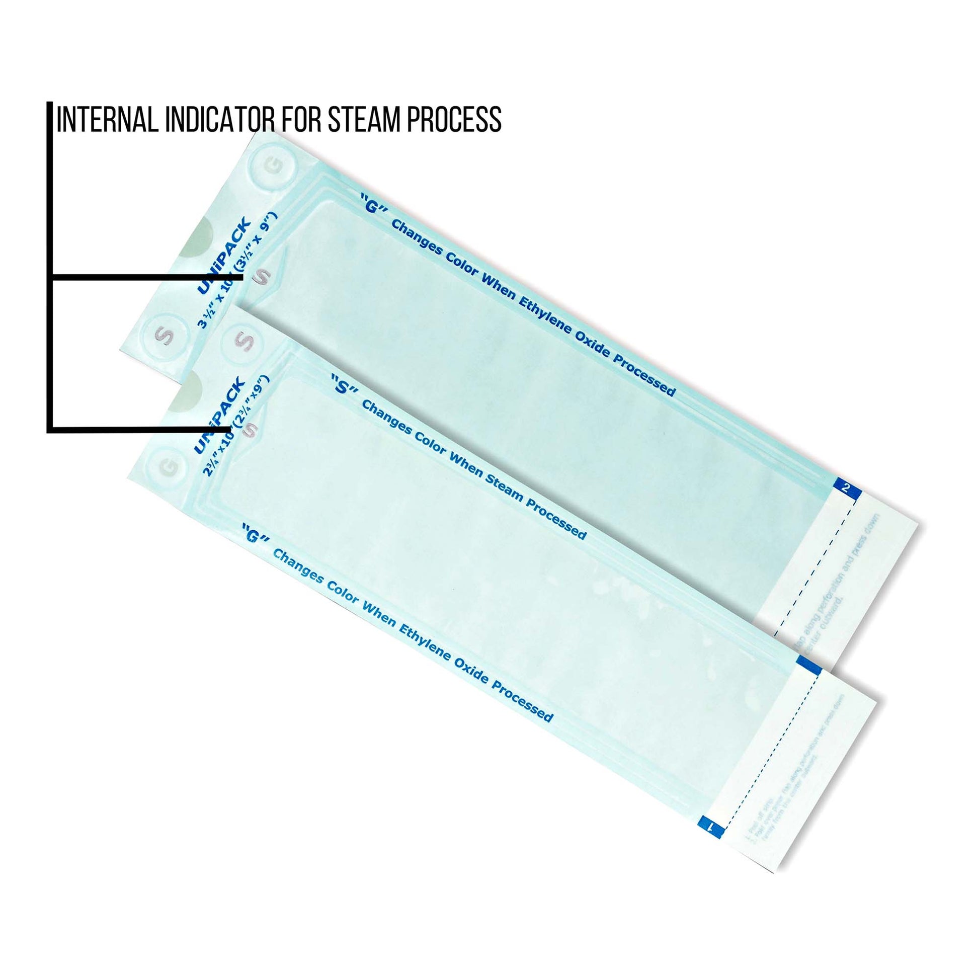 UniPack Sterilization Pouch Ethylene Oxide (EO) Gas / Steam Self Seal Paper / Film