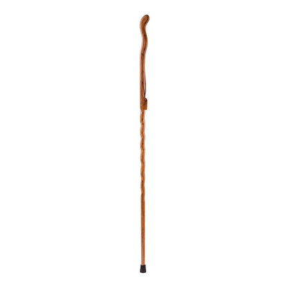 Brazos™ Twisted Oak Ergonomic Fitness Handcrafted Walking Stick, 55-Inch, Tan