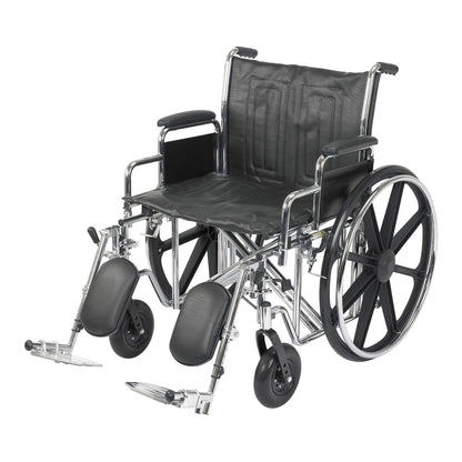 McKesson Bariatric Wheelchair, 22 Inch Seat Width