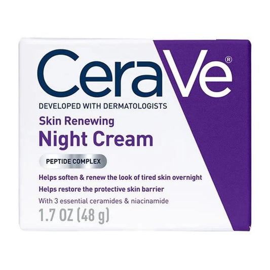 CeraVe® Skin Renewing Night Cream Peptide Complex, Jar