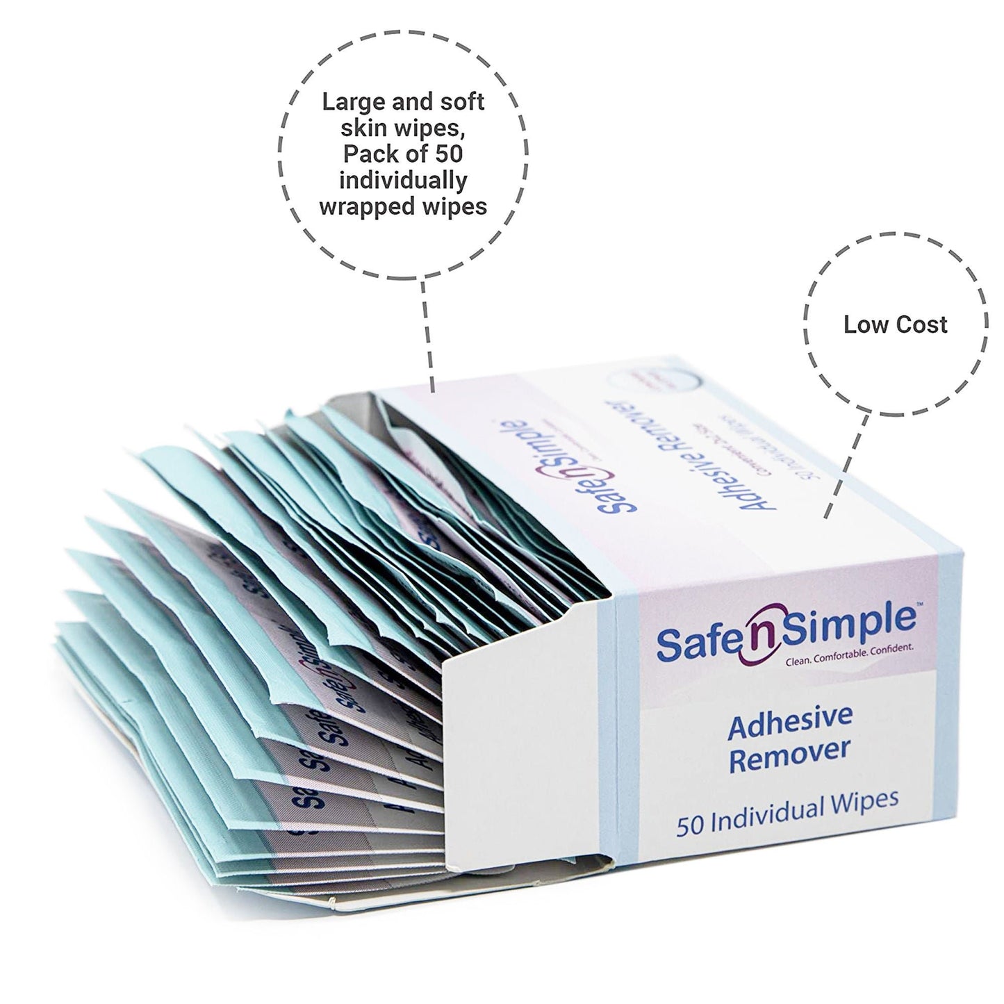 Safe N Simple Adhesive Remover, Wipe