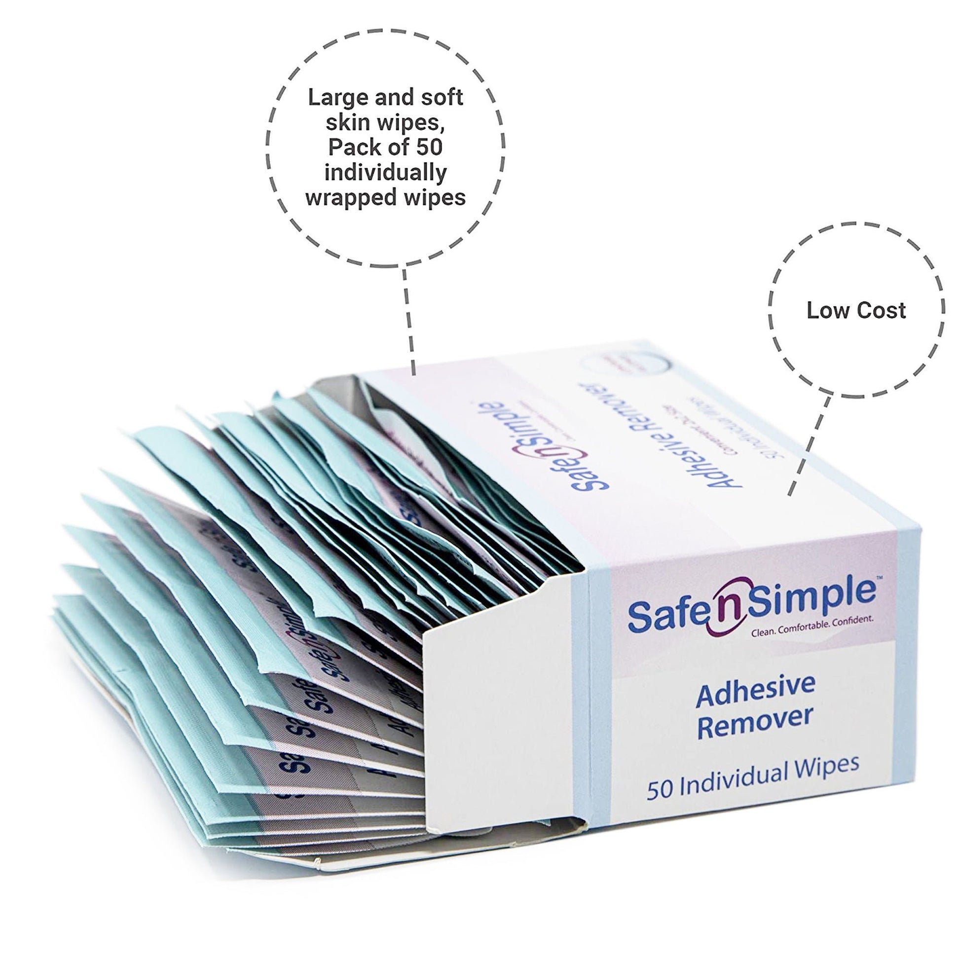 Safe N Simple Adhesive Remover, Wipe