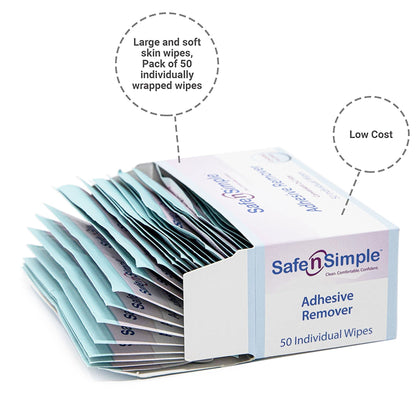 Safe N Simple Adhesive Remover, Wipe