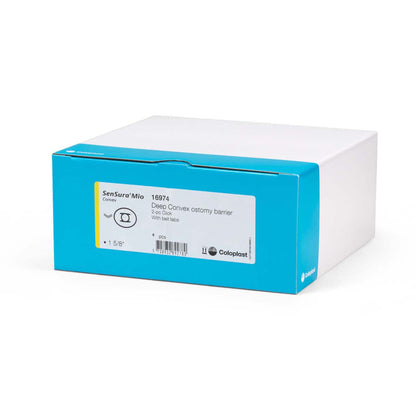 SenSura® Mio Click Convex Deep Ostomy Barrier, Stoma Opening, Yellow Match