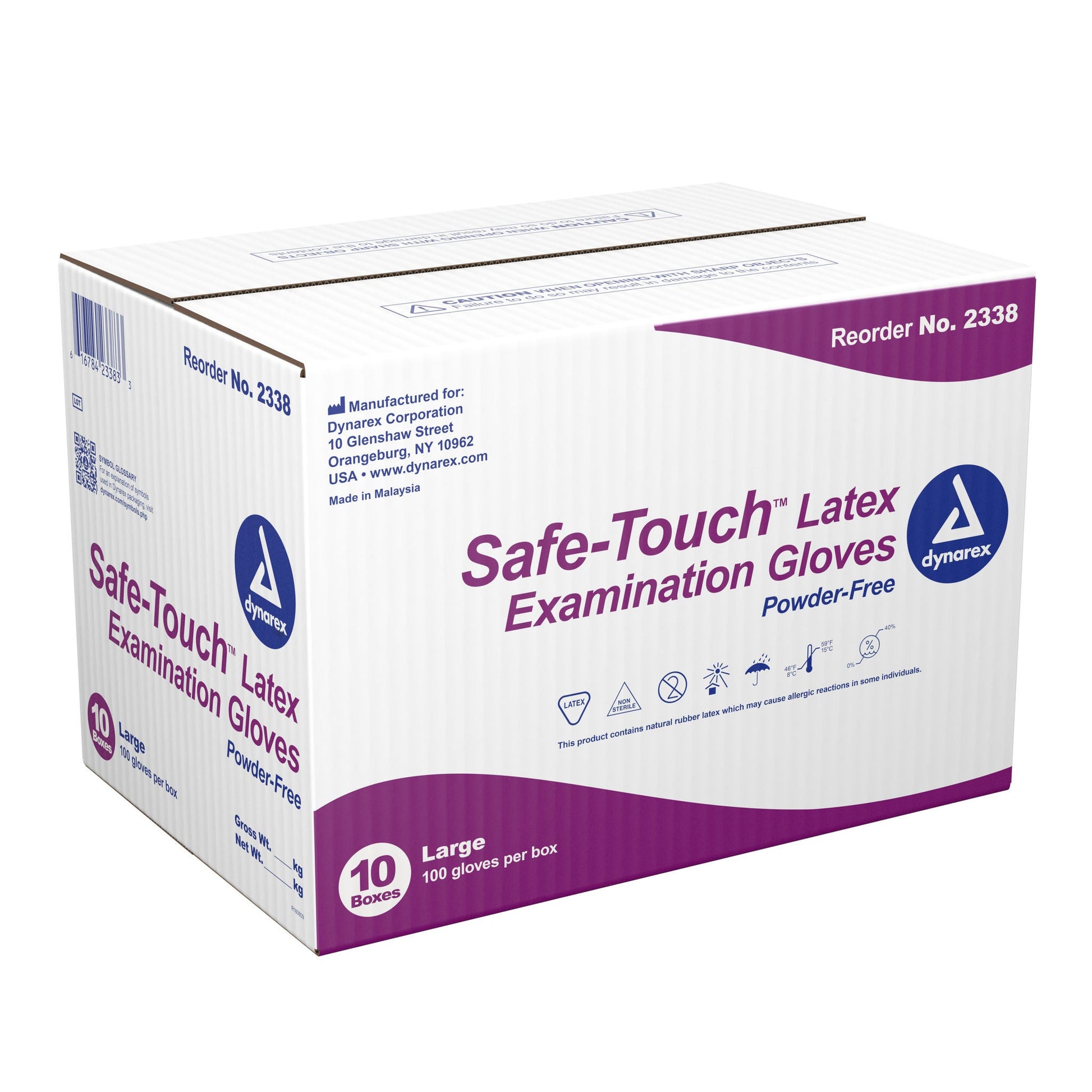 Safe-Touch™ Latex Exam Gloves, Ivory - view 4