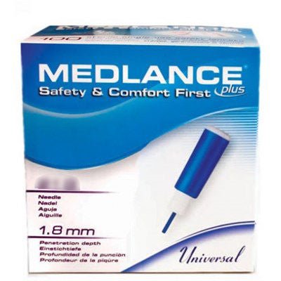 Medlance Safety Lancet Retractable Push Button Activation Finger