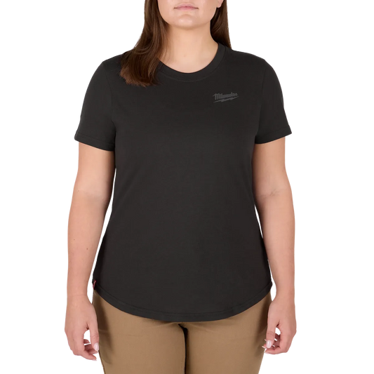 Milwaukee Women's FREEFLEX Hybrid Tee - Short Sleeve Black L F452B