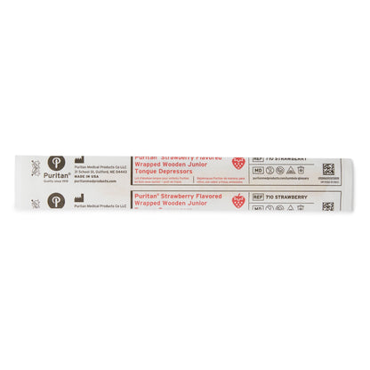 Puritan® Tongue Depressor, Strawberry Flavor, 5.5 inches long – Box of 50