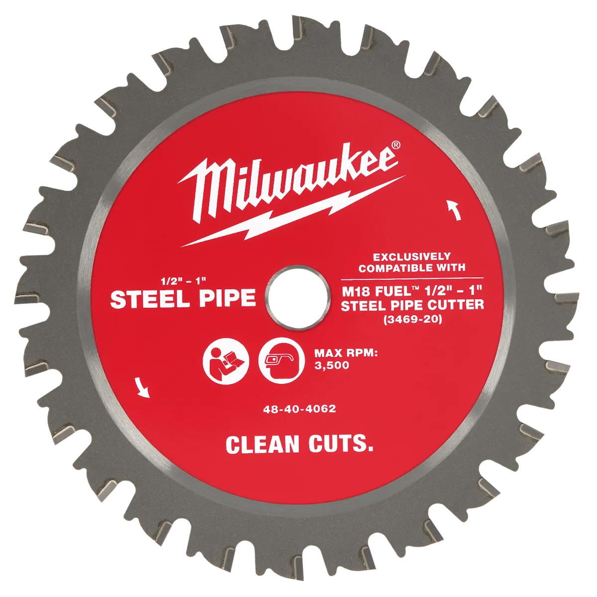 Milwaukee 1/2” – 1” Steel Pipe Cutting Blade 48-40-4062 | Carbide