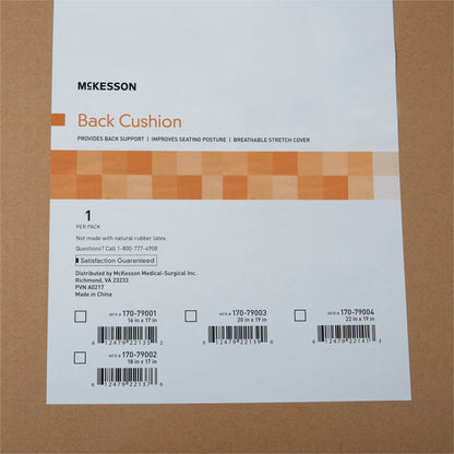 McKesson Back Support Cushion, Black