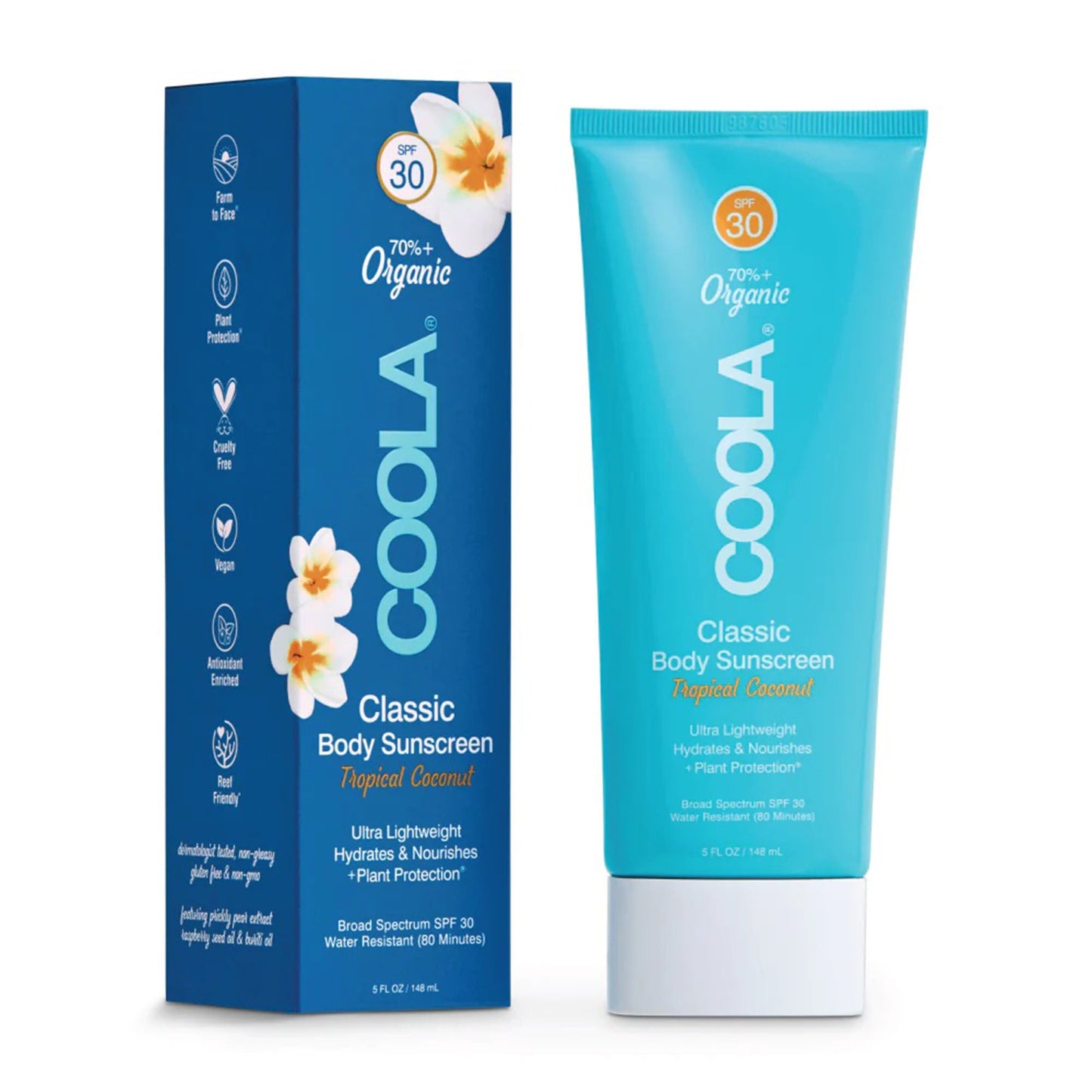 Coola® Classic Body Sunscreen SPF 30 Tropical Coconut Scent, Tube
