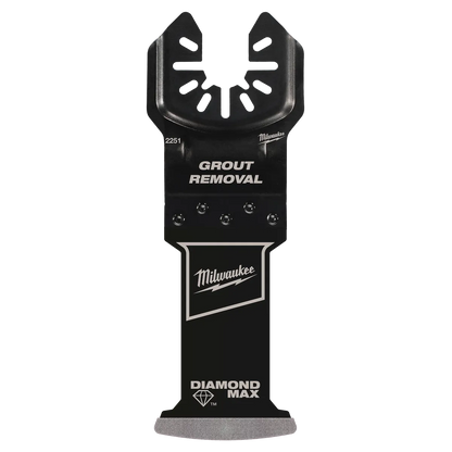 Milwaukee DIAMOND MAX Diamond Grit Plunge Grout Removal Universal Fit Oscillating Multi-Tool Blade (1 PK) 49-25-2251 | 4.169 in Blade Length