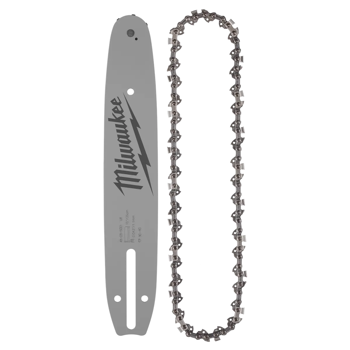 Milwaukee 10" 3/8" LOW PROFILE Pitch, .043" Gauge Saw Chain and Guide Bar Set 49-16-2849