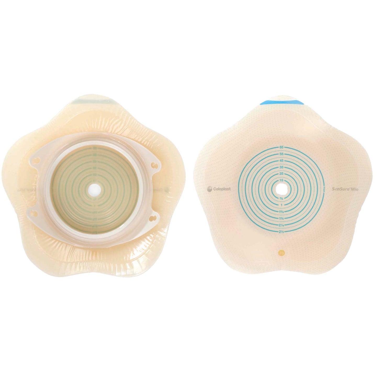 SenSura® Mio Convex Flip Ostomy Barrier, Trim to fit Stoma Openings